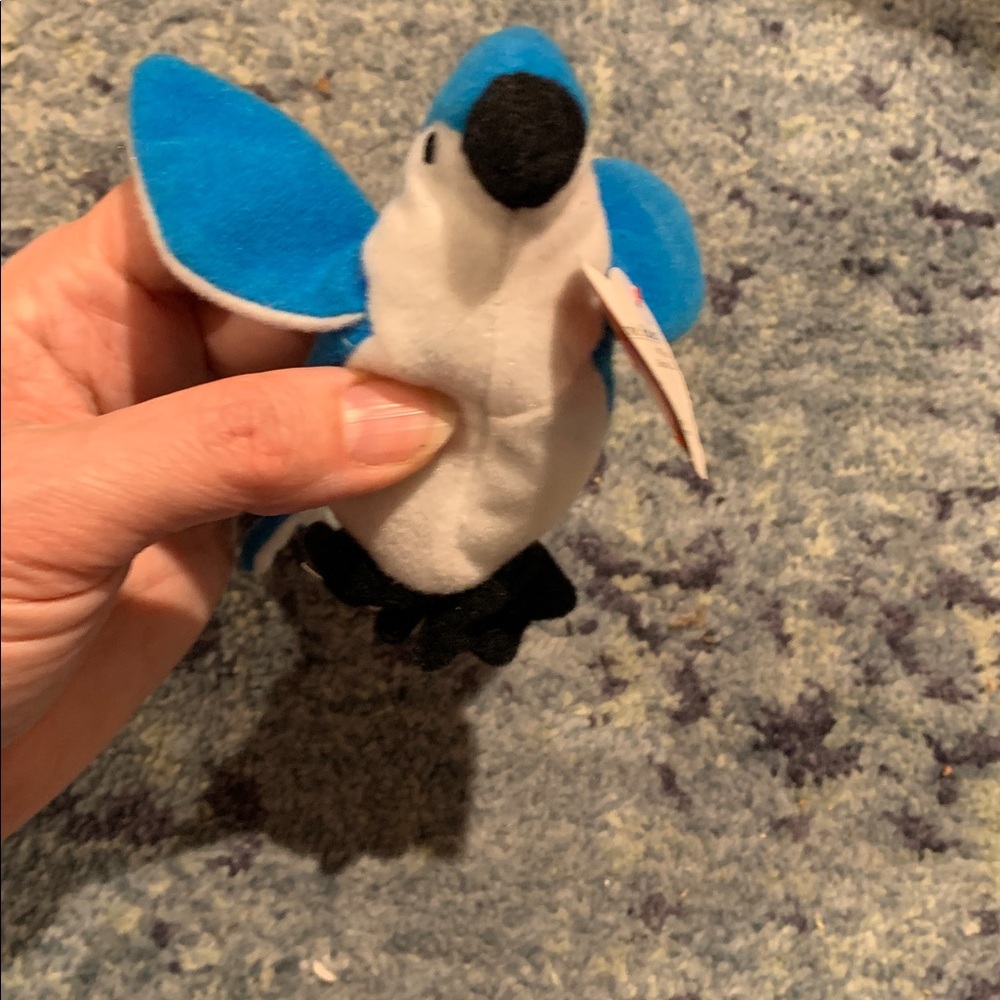 Vintage Ty Teenie Beanie Babies Rocket the blue jay from McDonald’s 6” long